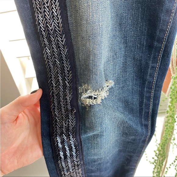 FREE PEOPLE - Beaded Jeans - Picture 8 of 8